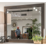 Vonitta Bay Bedroom Mirror Dark Brown, 42.36" Wide