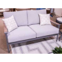 Ocean Beach Loveseat With Cushion Gray