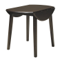 Hammis - Dark Brown - Round DRM Drop Leaf Table, 36.38"