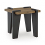 Weathermore Square End Table Brown / Black, 28"