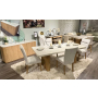 D2504 - 9 Piece Dining Room Set (Dining Table And 8 Dining Chairs) - Light Grey / - Gray