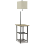 Shianne - Black - Metal Tray Lamp