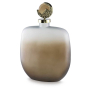 Acario - Taupe / Gold Finish - 17" Jar, 11.25"
