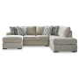 Calnita - Sisal - 2-Piece Sectional With Raf Corner Chaise, 125"