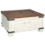 Wystfield - White / Brown - Cocktail Table with Storage, 36"