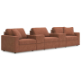 Cozymax - Spice - 5-Piece Sectional With Storage Consoles, 142"