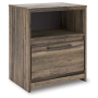 Elbrim - Brown - One Drawer Night Stand