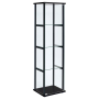 Cyclamen - 4-Shelf Clear Glass Curio Display Cabinet