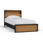 Kozmour Bookcase Complete Bed Frame Black / Brown