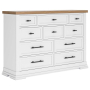 Ashbryn - White / Natural - Dresser, 63.75" Wide