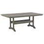 Visola - Gray - RECT Dining Table w/Umb OPT, 72.38"