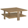 Dawn - Square Engineered Wood Coffee Table - Mango, 35.5"