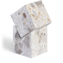 Quad - Marble Decorative Cube, 8"