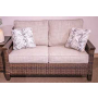Monterey Point Loveseat With Cushion Dark Brown