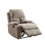 Rosia - Motion Recliner - Gray Linen - Dark Gray