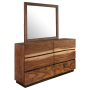 Winslow - 6-Drawer Dresser With Mirror - Smokey Walnut, 64" Wide