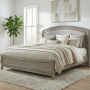 Avalon - King Upholstered Bed - Burnished