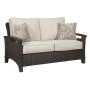 Paradise Trail - Medium Brown - Loveseat w/Cushion