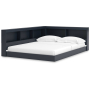 Simmenfort - Navy Blue - Full Bookcase Storage Bed