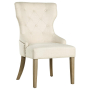 Baney - Tufted Upholstered Dining Chair - Beige And Rustic