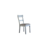House - Marchese Side Chair (Set of 2) - Two Tone Gray Fabric & Pearl Gray Finish