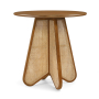Butterfly - Solid Wood And Natural Cane Counter Height Table - Brown / Natural - Light Brown, 36.25"