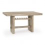 Lasinger Rectangular Dining Room Counter Table Light Brown, 66"