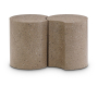 Dimple - 20" 2 Piece Modular End Table - Taupe Terazzo, 33.5"