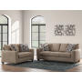 Triston-Peaks 2 Pc. Sofa, Loveseat Suede