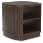Korestone - Dark Brown - Square End Table, 25.13"