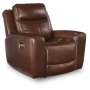 Next Move Power Recliner With Adjustable Headrest Mahogany