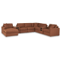 Cozymax - Spice - 8-Piece Sectional With Laf Corner Chaise And Audio System Console, 157"