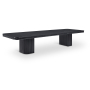 Mohari - Solid Wood And Oak Veneer 112" / 160" Dining Table, 160"