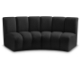 643black-2pc - Cozyliving Furniture  - Infinity - 2 Piece Modular Sectional - Black, 83"