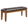 Ralene - Medium Brown - Large UPH Dining Room Bench
