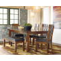 Ralene - Light Brown - 6 Pc. - Extension Table, 4 Side Chairs, Bench