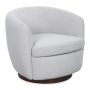 Annbury Swivel Accent Chair Light Beige