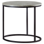 Lainey - Round Faux Marble Side End Table, 23"