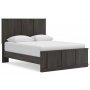Shaehartin Panel Platform Bed Dark Brown