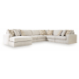 Kestrie 6-Piece Sectional With LAF Corner Chaise Feathered