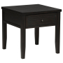 Concord - 1-Drawer Square End Table - Distressed Java, 24"