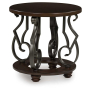 Frallyn - Dark Brown - Round End Table, 25"