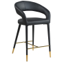 Destiny - Stool - Black - Faux Leather