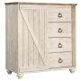 Willowton - Whitewash - Dressing Chest, 46.26" Tall
