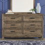 Ridgecrest - 6 Drawer Dresser, 59.63" Wide