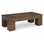 Rosswain - Warm Brown - Lift Top Cocktail Table, 54.13"