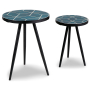 Clairbelle - Teal - Accent Table (Set of 2), 16"