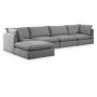 Mackenzie - 5 Piece Modular Sectional With Chaise, 160"