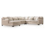 Mandi Point 4-Piece Sectional With LAF Corner Chaise Marble, 152"