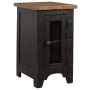 Valebeck - Black / Brown - Chair Side End Table, 14"